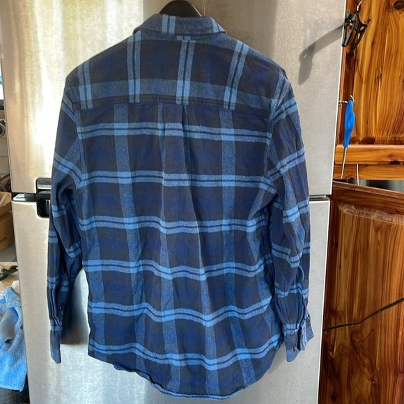 Anchorage Expedition Shacket Flip Cuffs Mens Sz M Flannel‎ Shirt Bluestone, - Picture 9 of 16